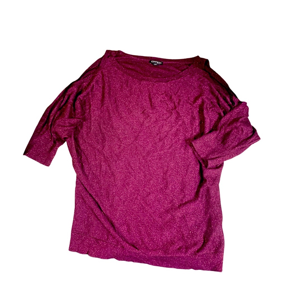 Express small open shoulder shirt